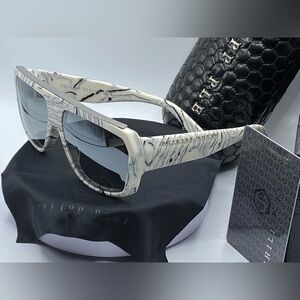 Philipp Plein Hexagon SPP064Col.OYLX❗️Size 55-17-145 Made in Italy 🇮🇹 .